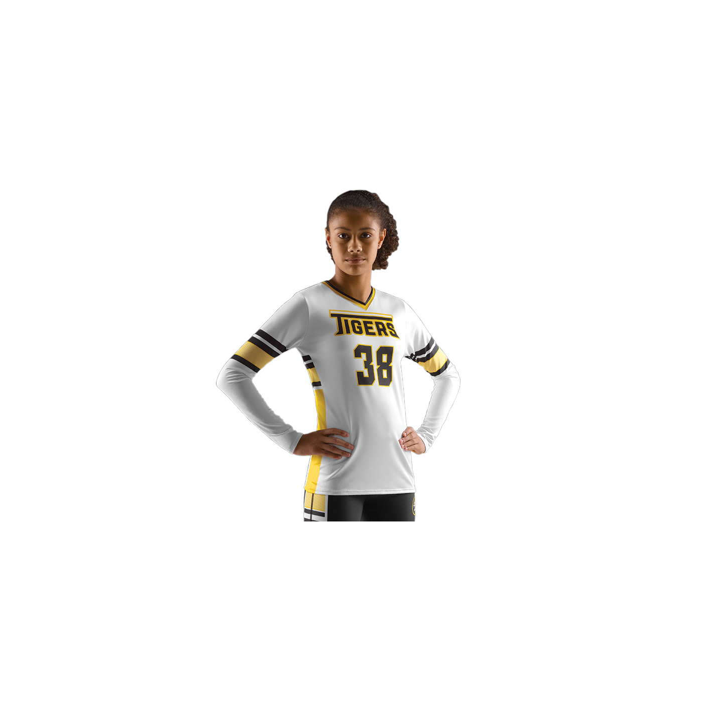 Girl\'s LS Athletic Badger - Apparel | V-Neck Sport