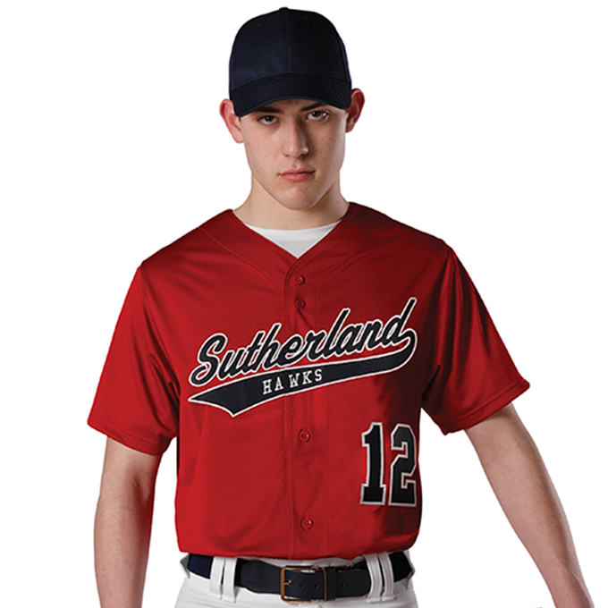 Chicago Fighting Cages Full-Button Baseball Jersey Adult Medium
