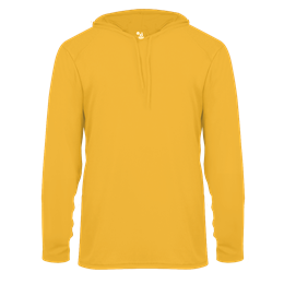 B-Core L/S Hood Tee  Badger Sport - Athletic Apparel