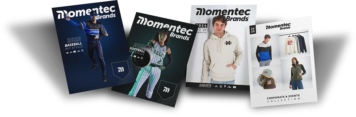 New 2025 Momentec Catalog Covers: Baseball, Softball, and Corporate